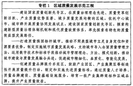 中共中央 國(guó)務(wù)院印發(fā)《質(zhì)量強(qiáng)國(guó)建設(shè)綱要》（全文）