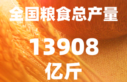 再創(chuàng)歷史新高！2023年全國糧食總產量13908億斤