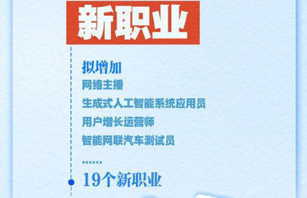 人社部發(fā)布公示 擬增加網(wǎng)絡(luò)主播等19個新職業(yè)