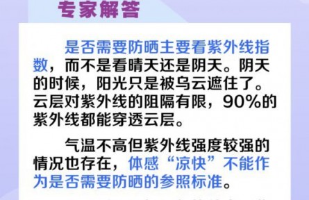 正確防曬延緩皮膚衰老 這6個(gè)防曬誤區(qū)你需要知道